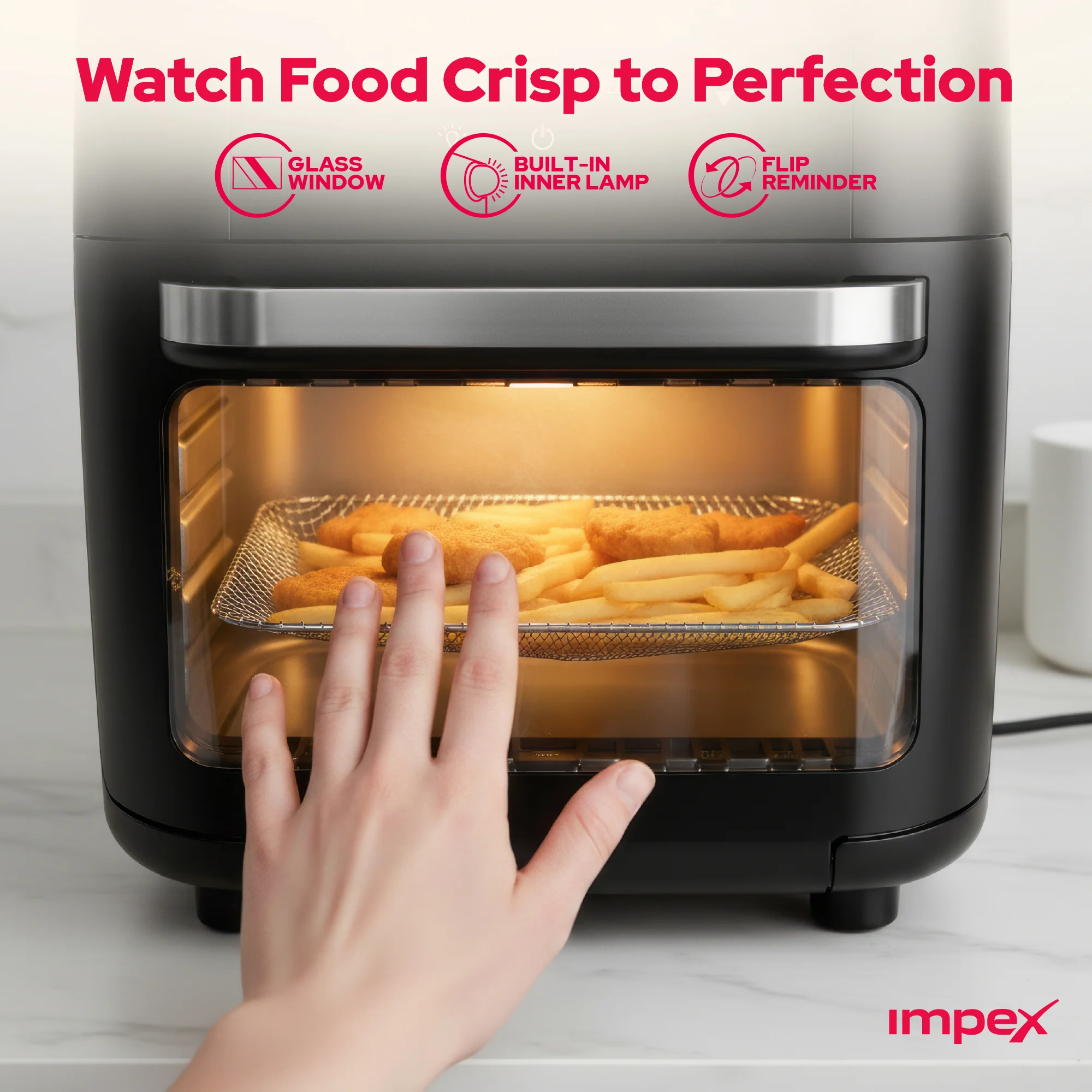 12L Digital Air Fryer AIRCHEF XL 1800W with Accessories - Image 7