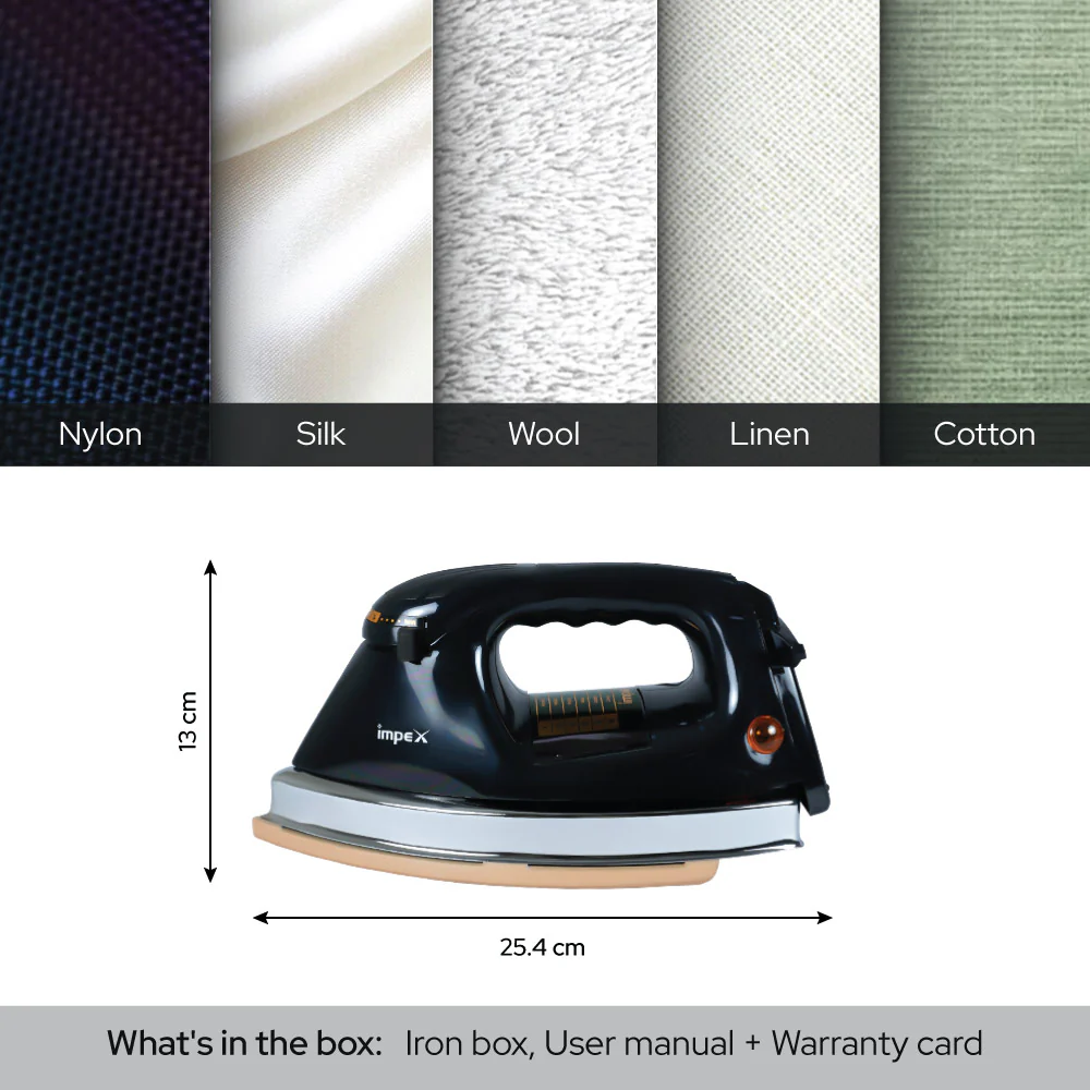 IMPEX Heavyweight Electric Iron Box (Big B) - Image 5