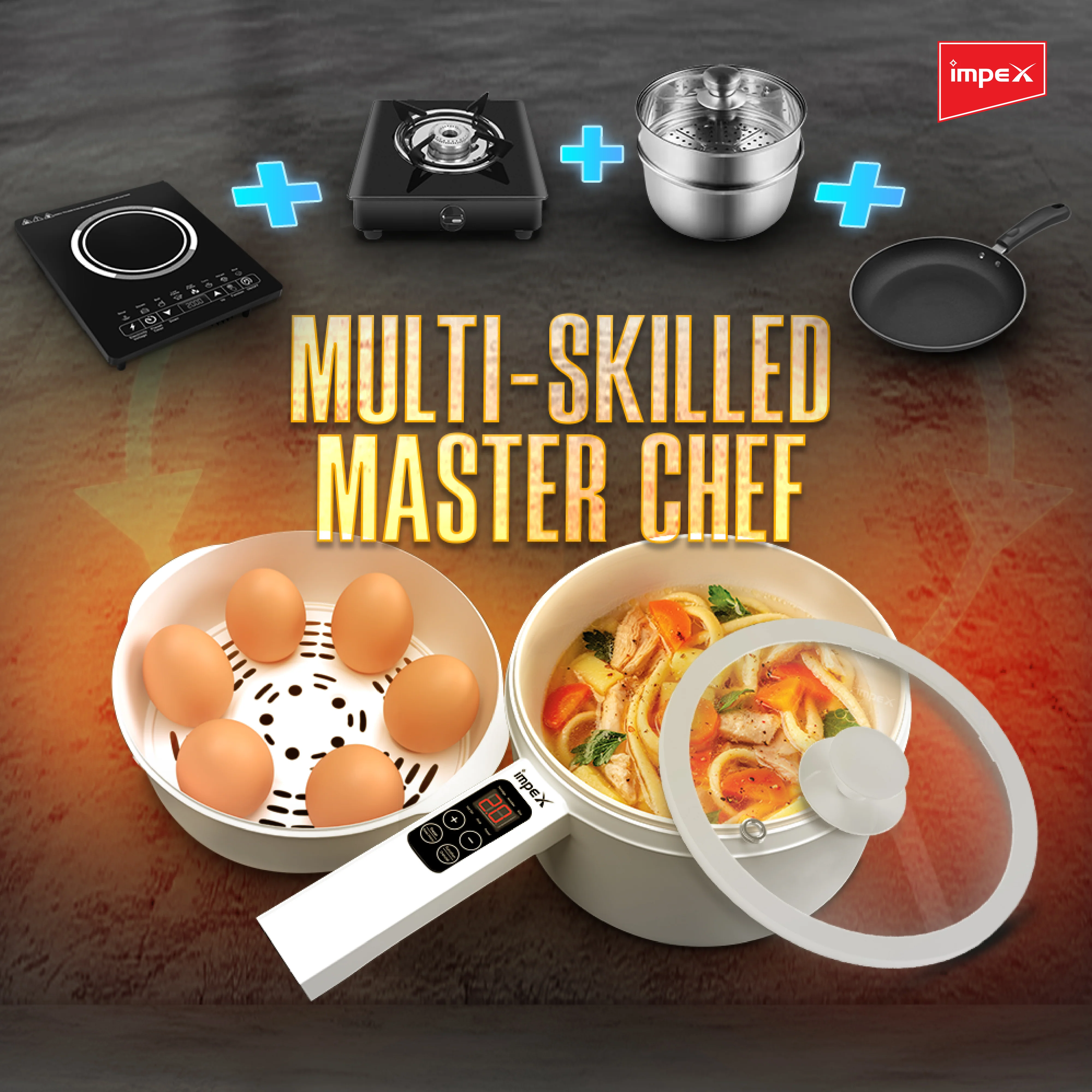 Impex Multi Functional Electric Pan ( Magic Pan WS18 ) - Image 6