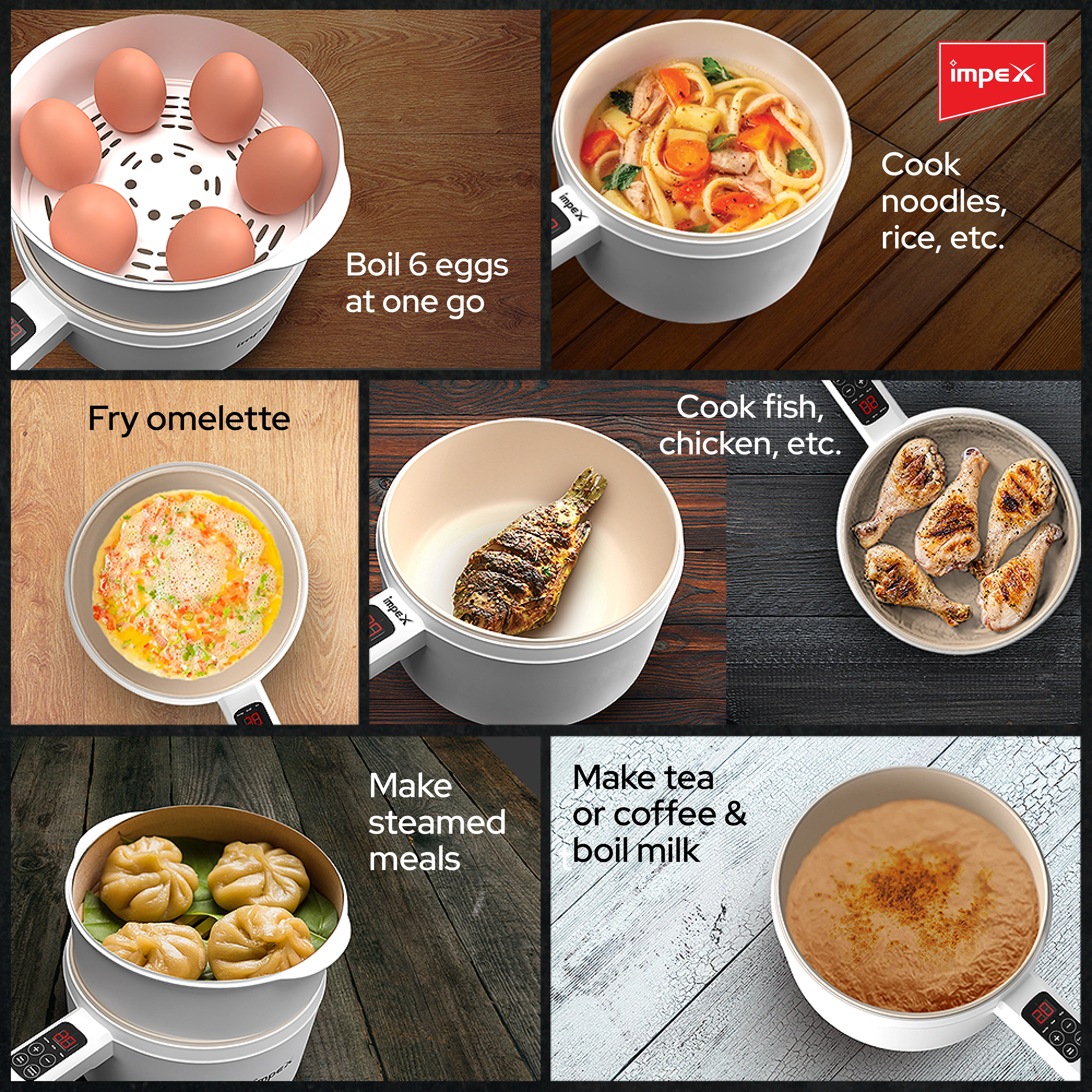 Impex Multi Functional Electric Pan ( Magic Pan WS18 ) - Image 7