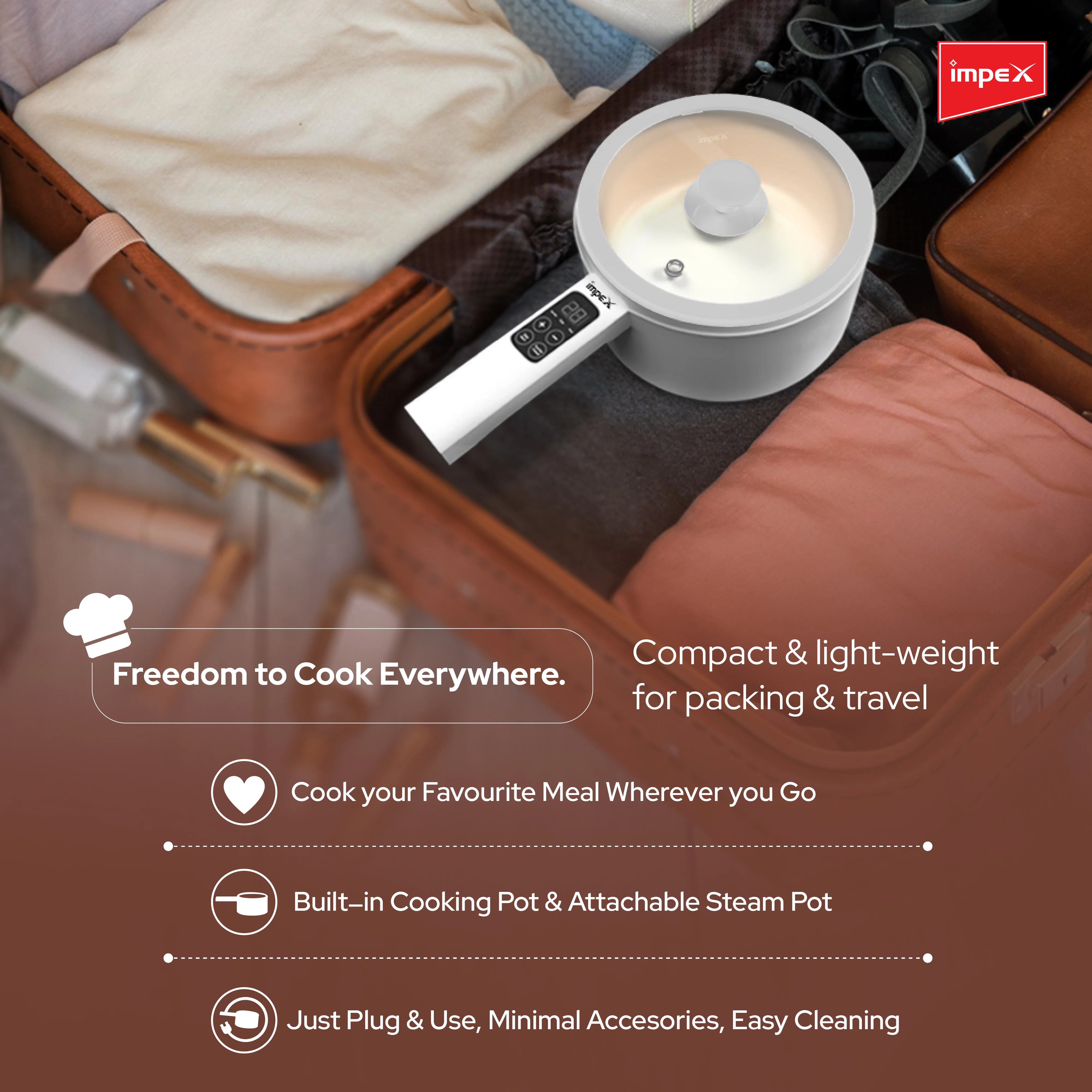 Impex Multi Functional Electric Pan ( Magic Pan WS18 ) - Image 9