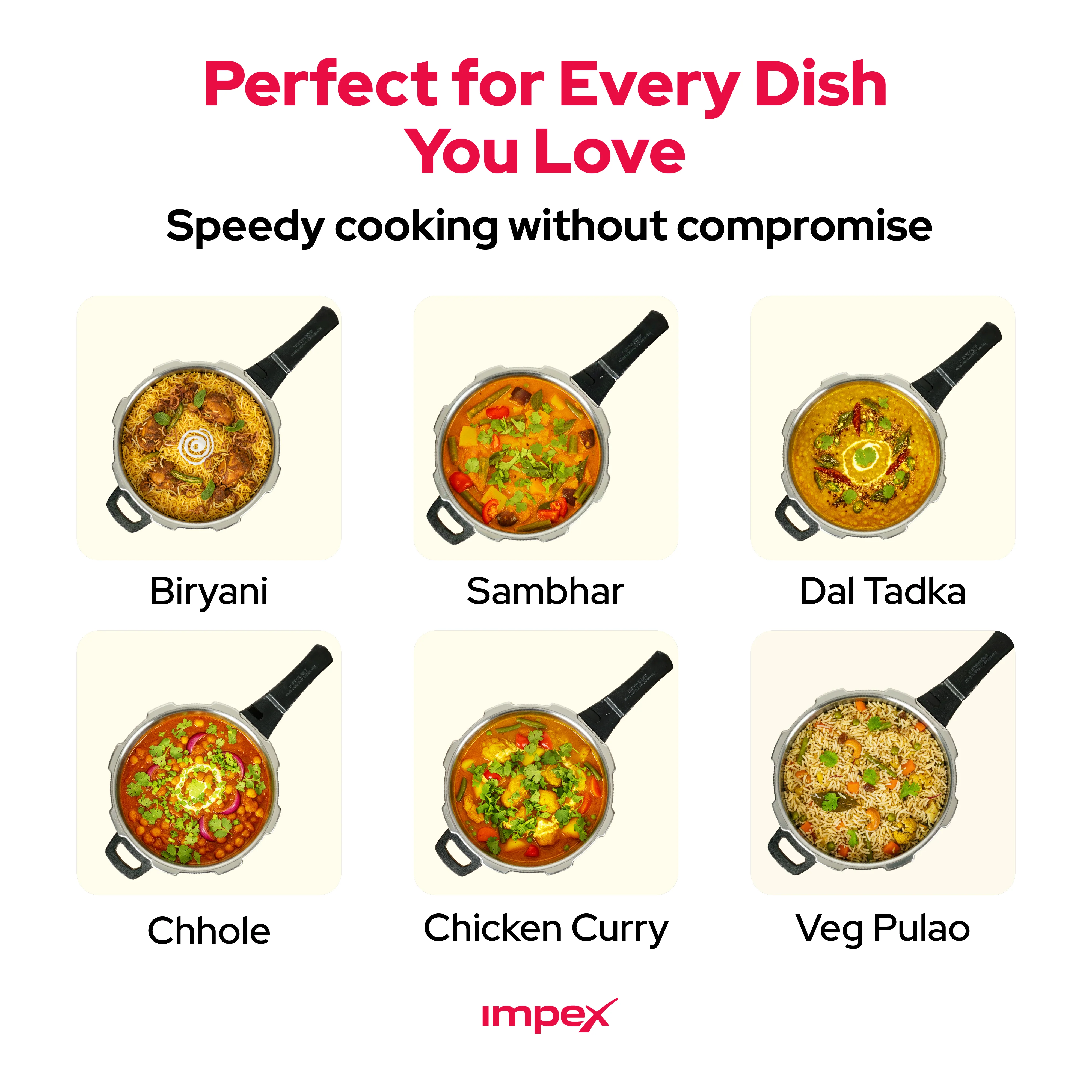 Impex EP5 Induction Base Stainless Steel Pressure Cooker, 5 litres, Silver - Image 8