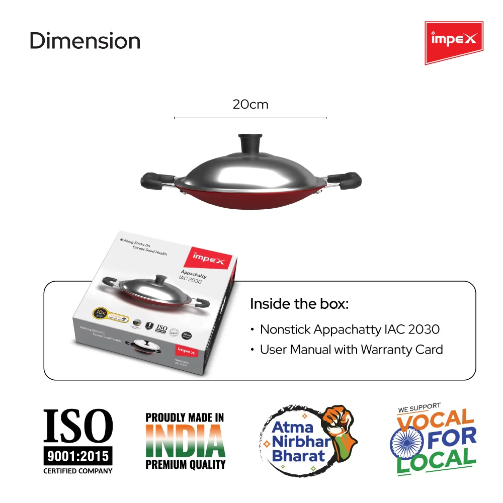 Impex Non-Stick Aluminium Appachatty  IAC 2030 - Image 5
