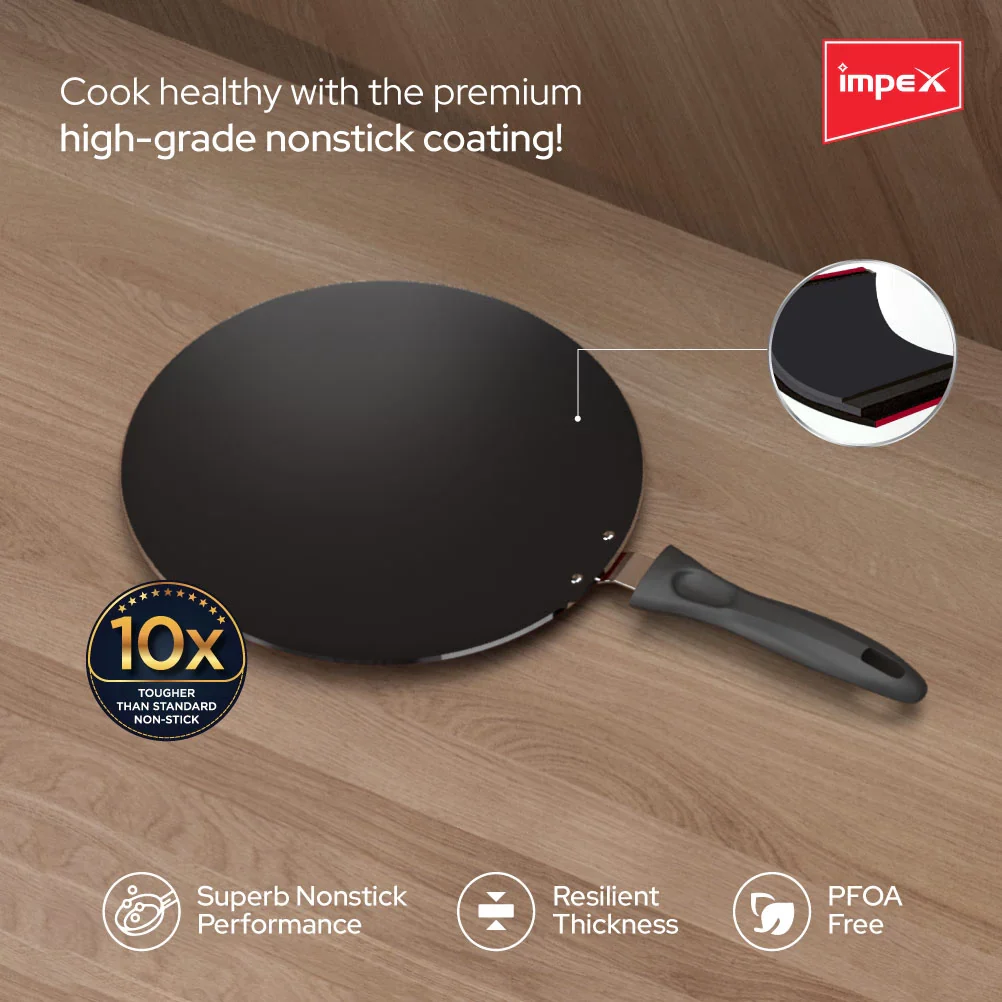 Impex Nonstick Aluminium Tawa Pan (ICTP-28) - Image 3