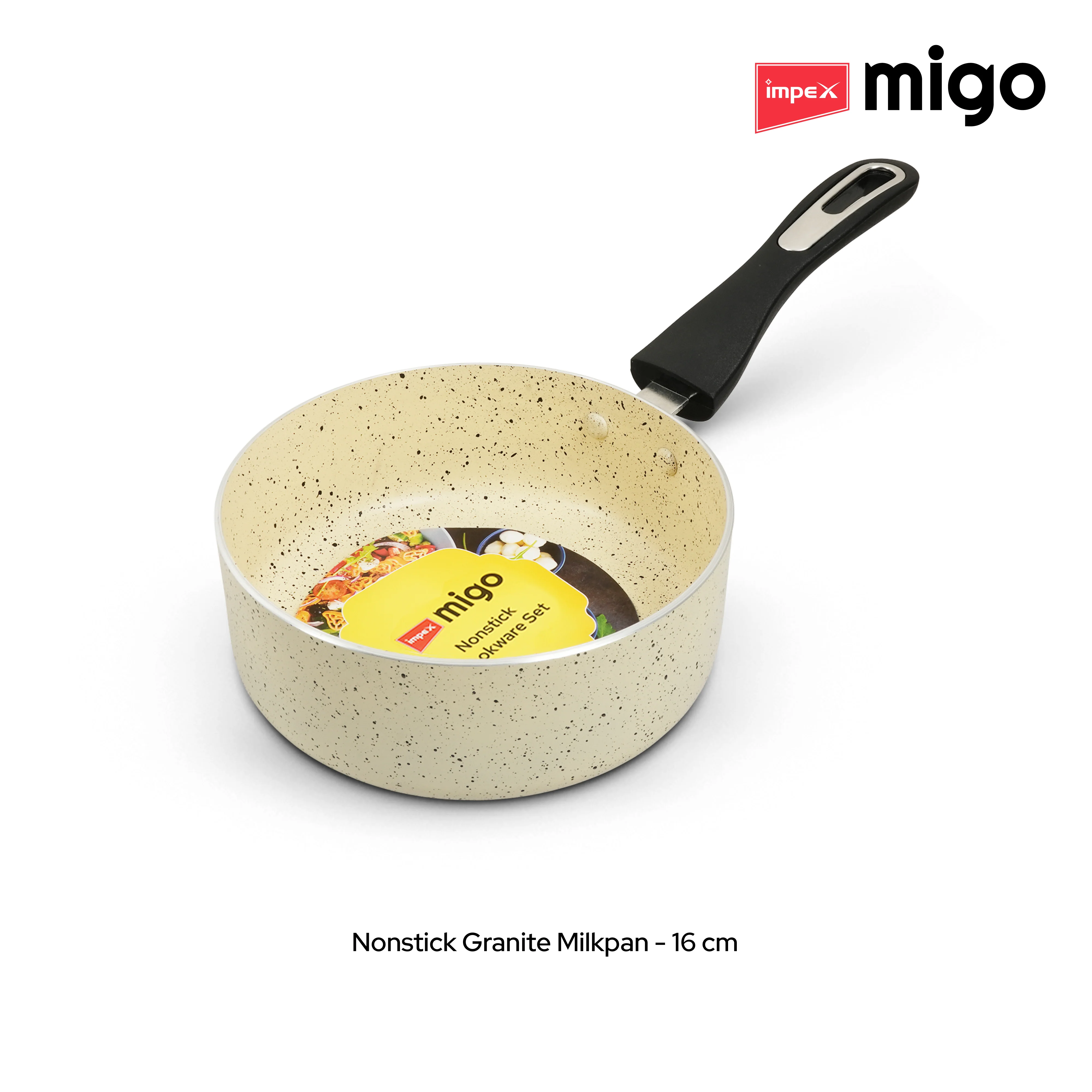 Impex Migo Nonstick Granite 6 Pcs Induction bottom Cookware set - Image 11