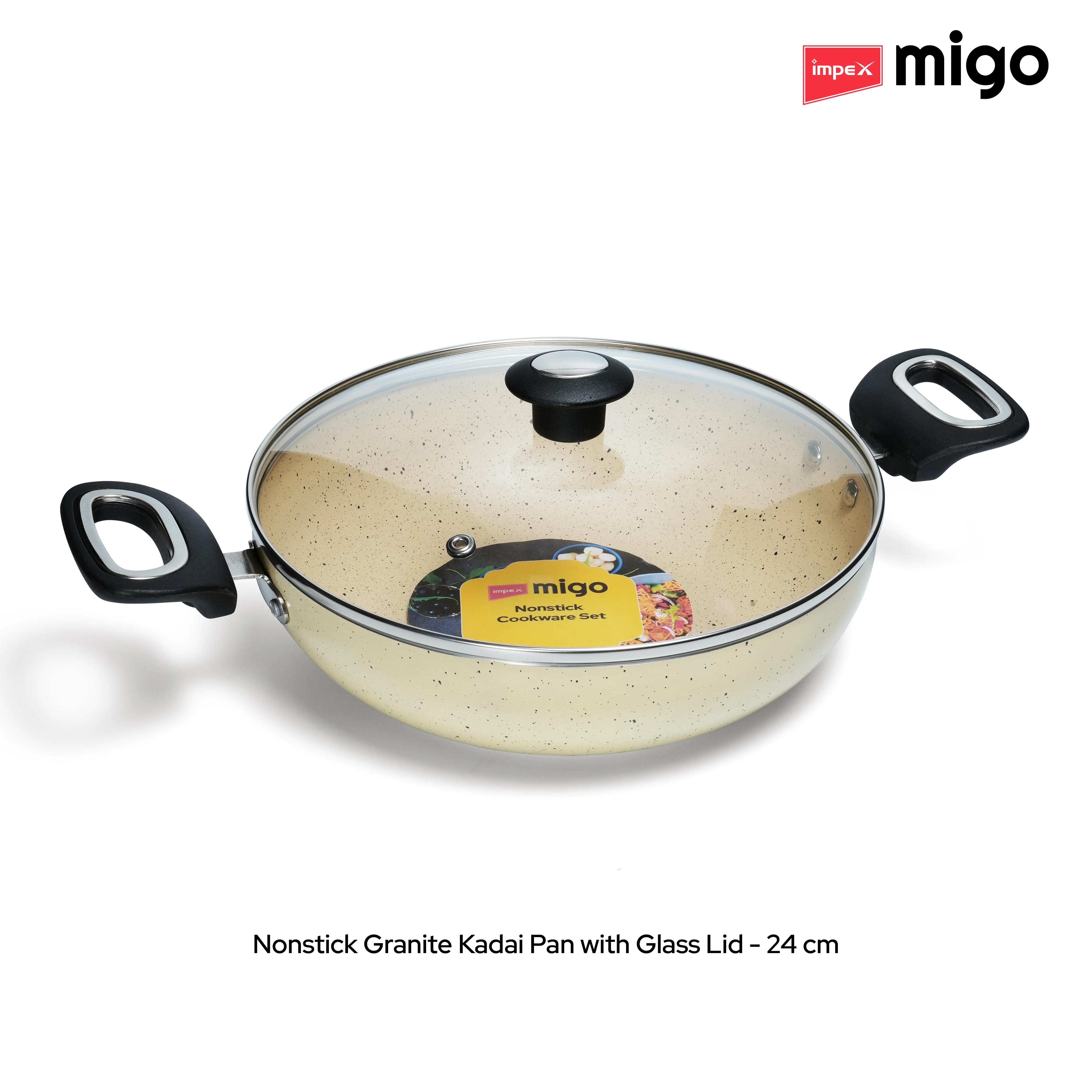 IMPEX Migo Nonstick Granite 4 Pcs Festival GIft Set FKT(B) 5 Layer Super Granite Induction Bottom - Image 8