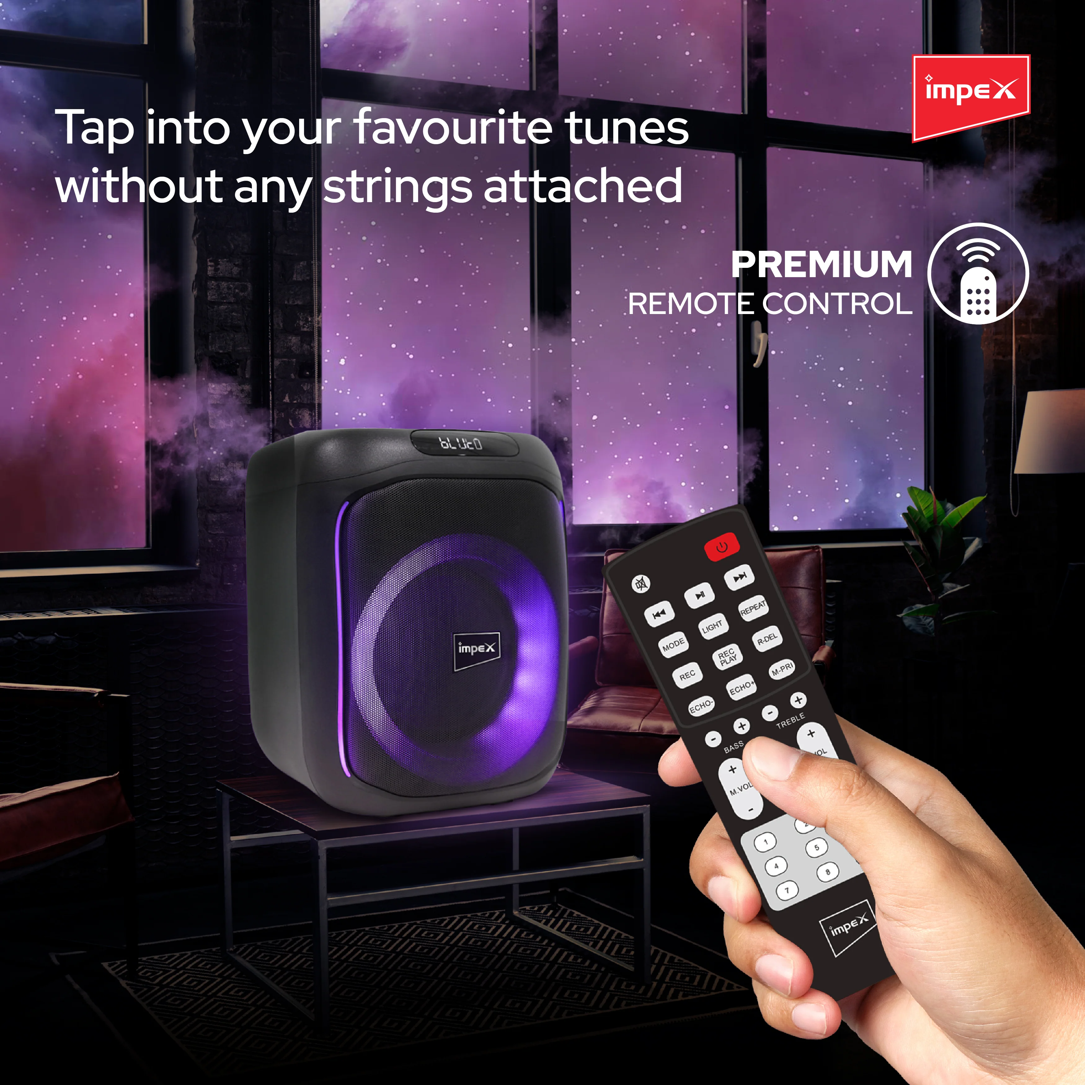 Impex Party Speaker G-Bang G500 Portable Speaker, 1 Year Warranty(Black) - Image 5