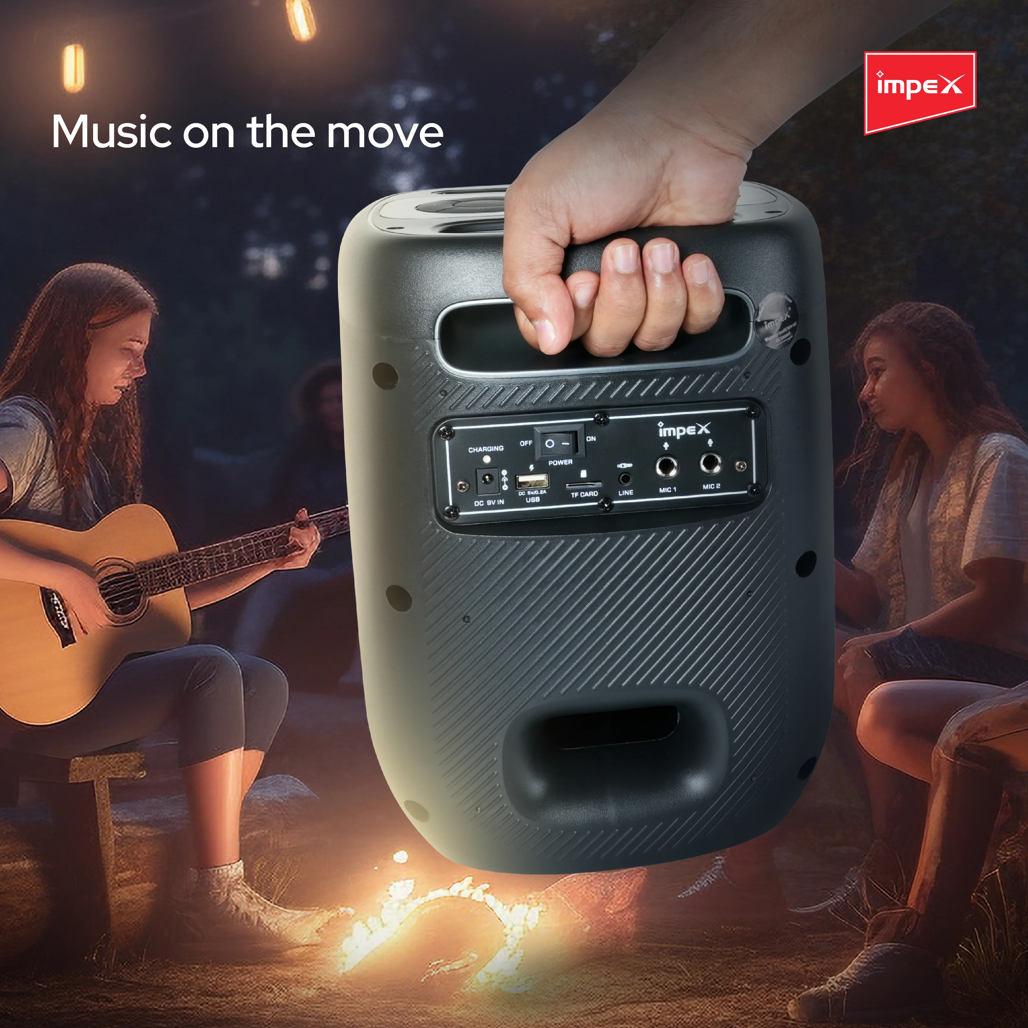 Impex Party Speaker G-Bang G500 Portable Speaker, 1 Year Warranty(Black) - Image 9