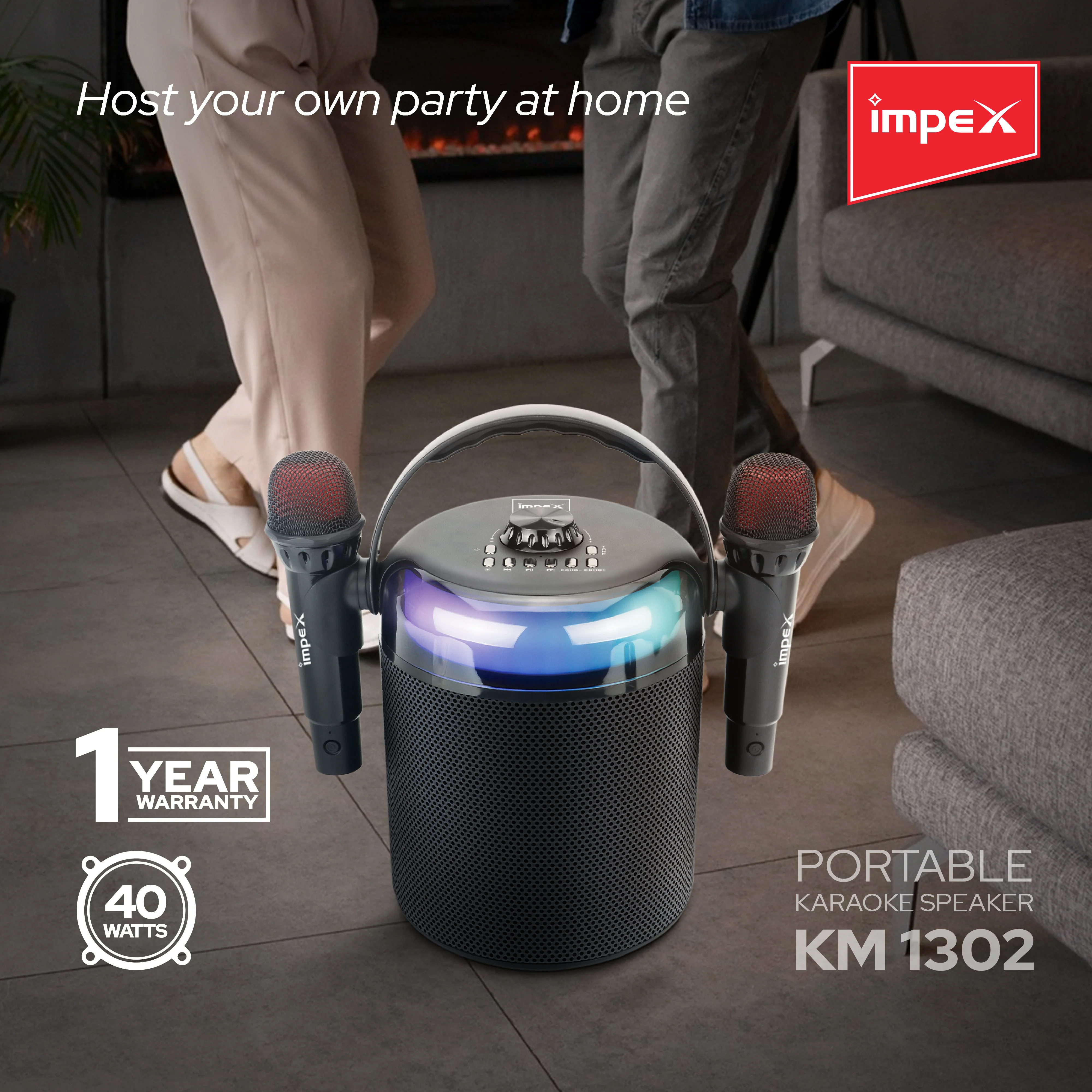Impex Portable karaoke speaker (KM 1305) - Image 3