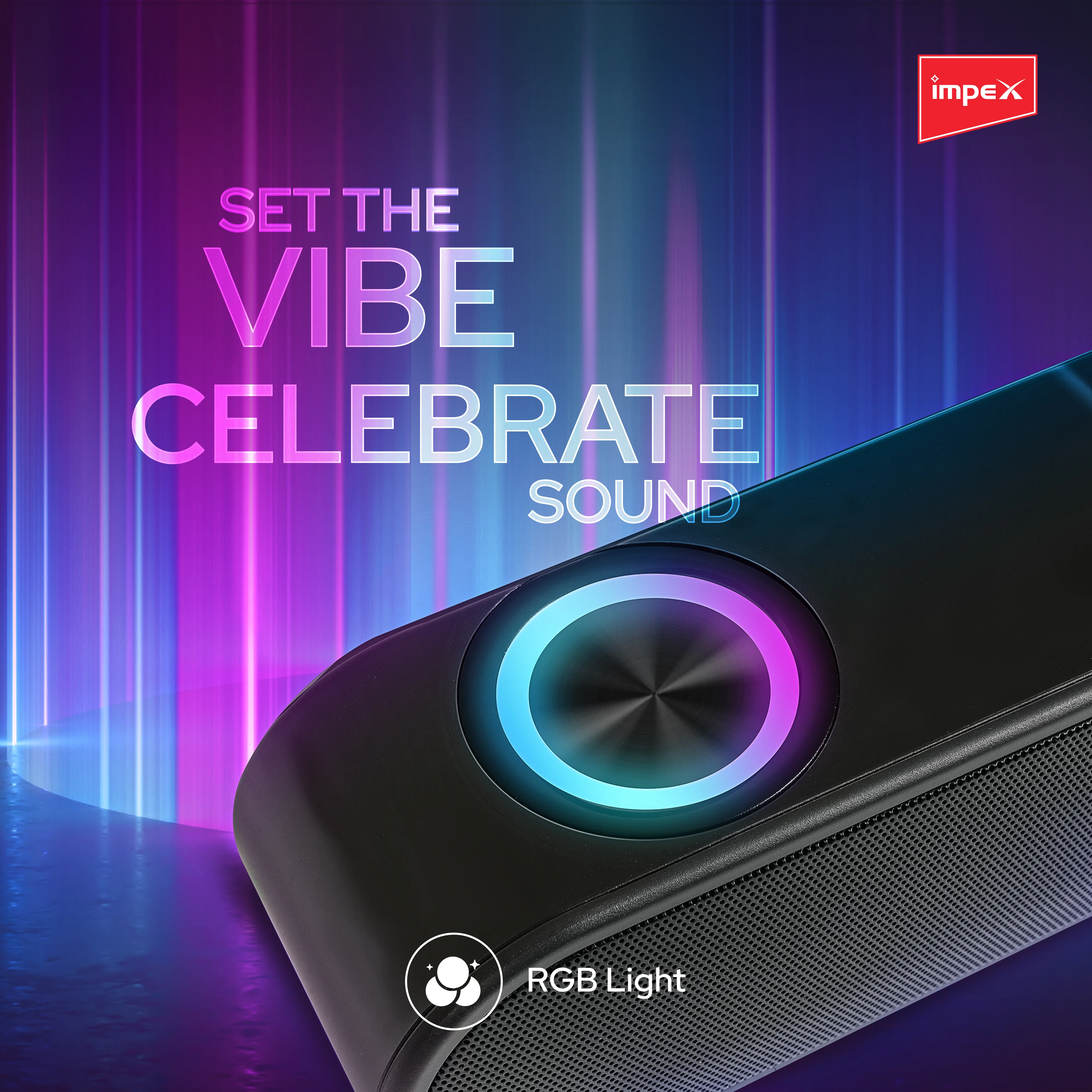 Impex Portable Soundbar MUSIKBAR M1012, Portable Soundbar with LED Light Function, Supports USB, Bluetooth, AUX, FM & TF, 1 Year Warranty (Black) - Image 4