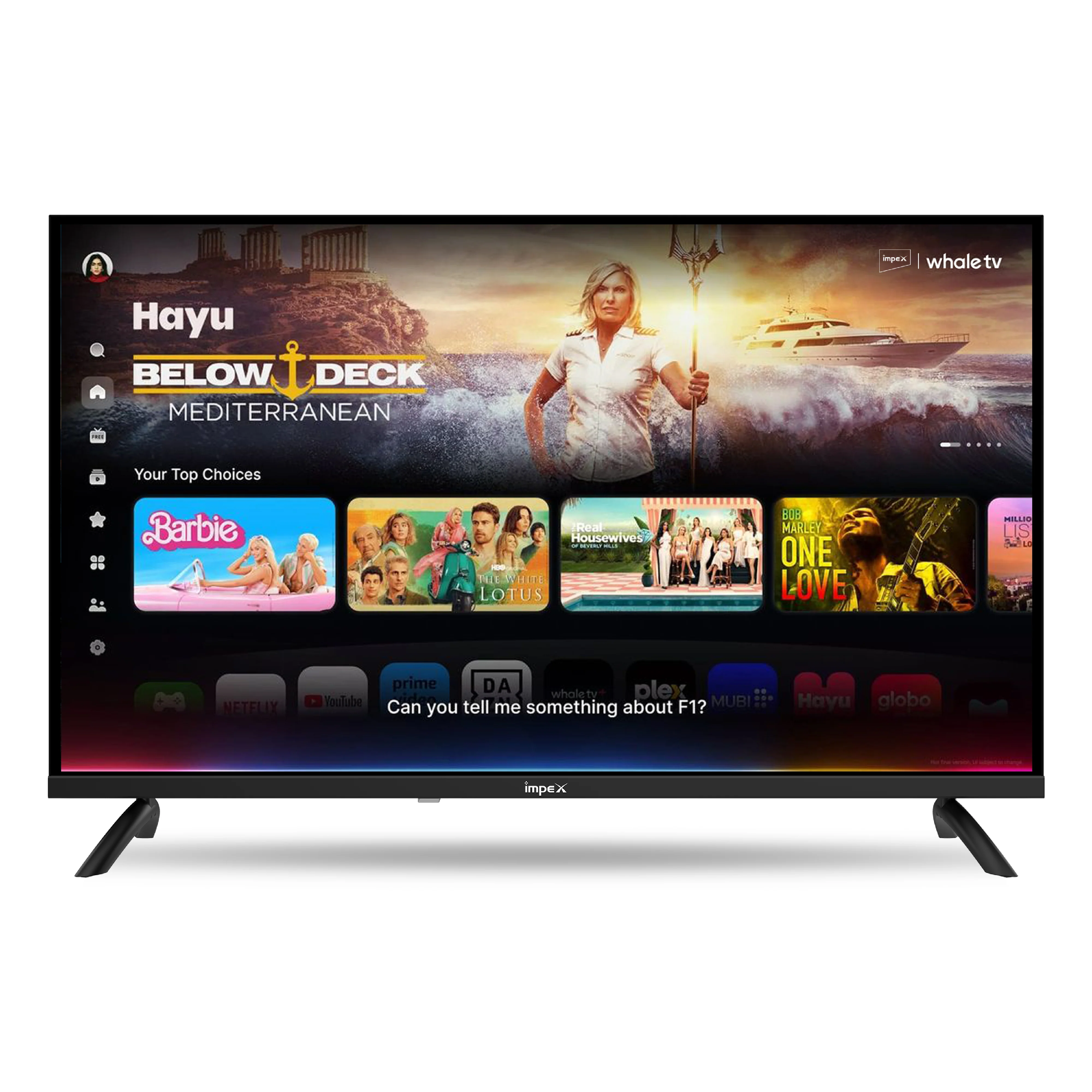 Impex WIOS Whale Series 32-inch HD QLED Smart TV (WIOS 32A2QSK1) with HDR10, Dolby Audio, and 3-Year Warranty (Black) - Image 3
