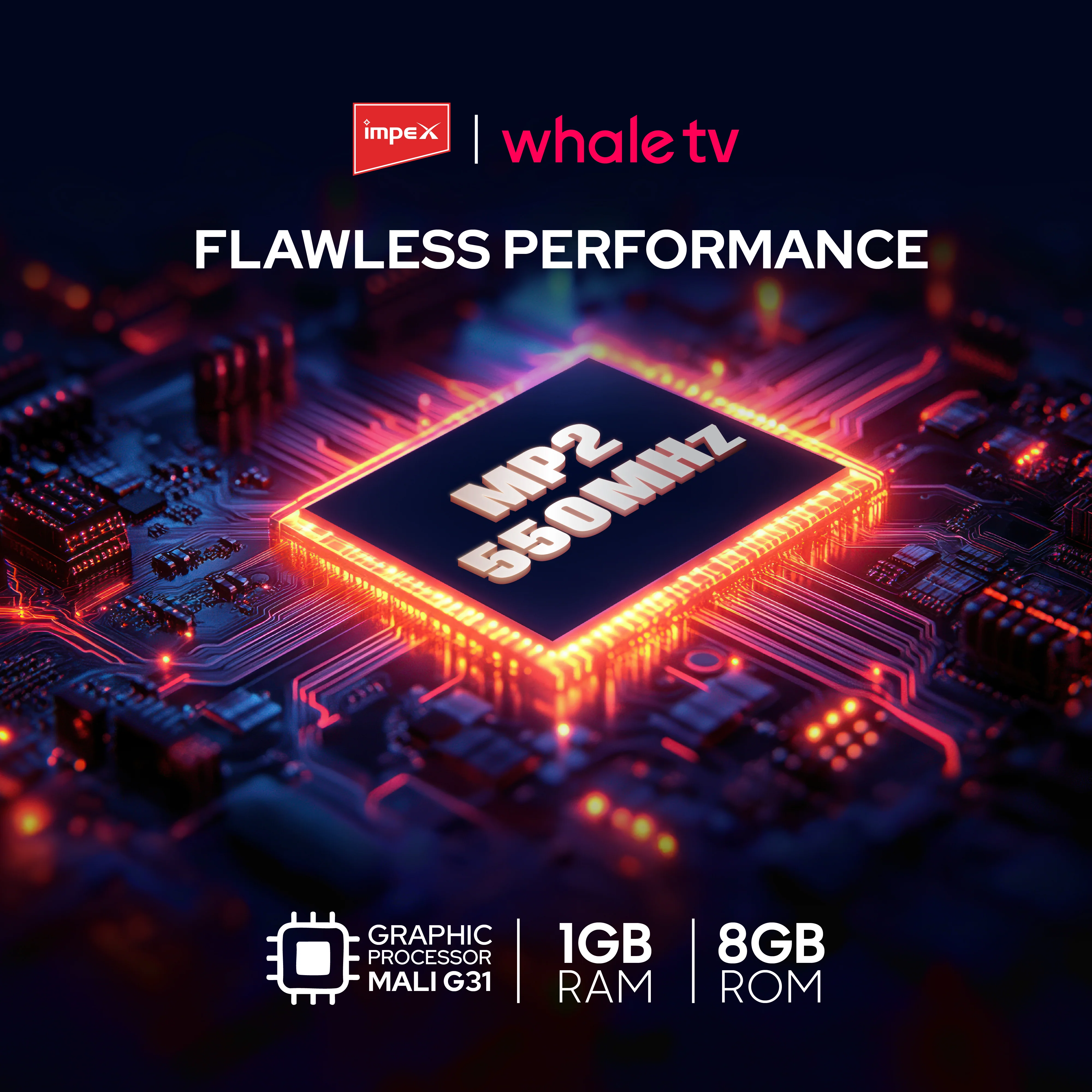 Impex WIOS Whale Series 32-inch HD QLED Smart TV (WIOS 32A2QSK1) with HDR10, Dolby Audio, and 3-Year Warranty (Black) - Image 5