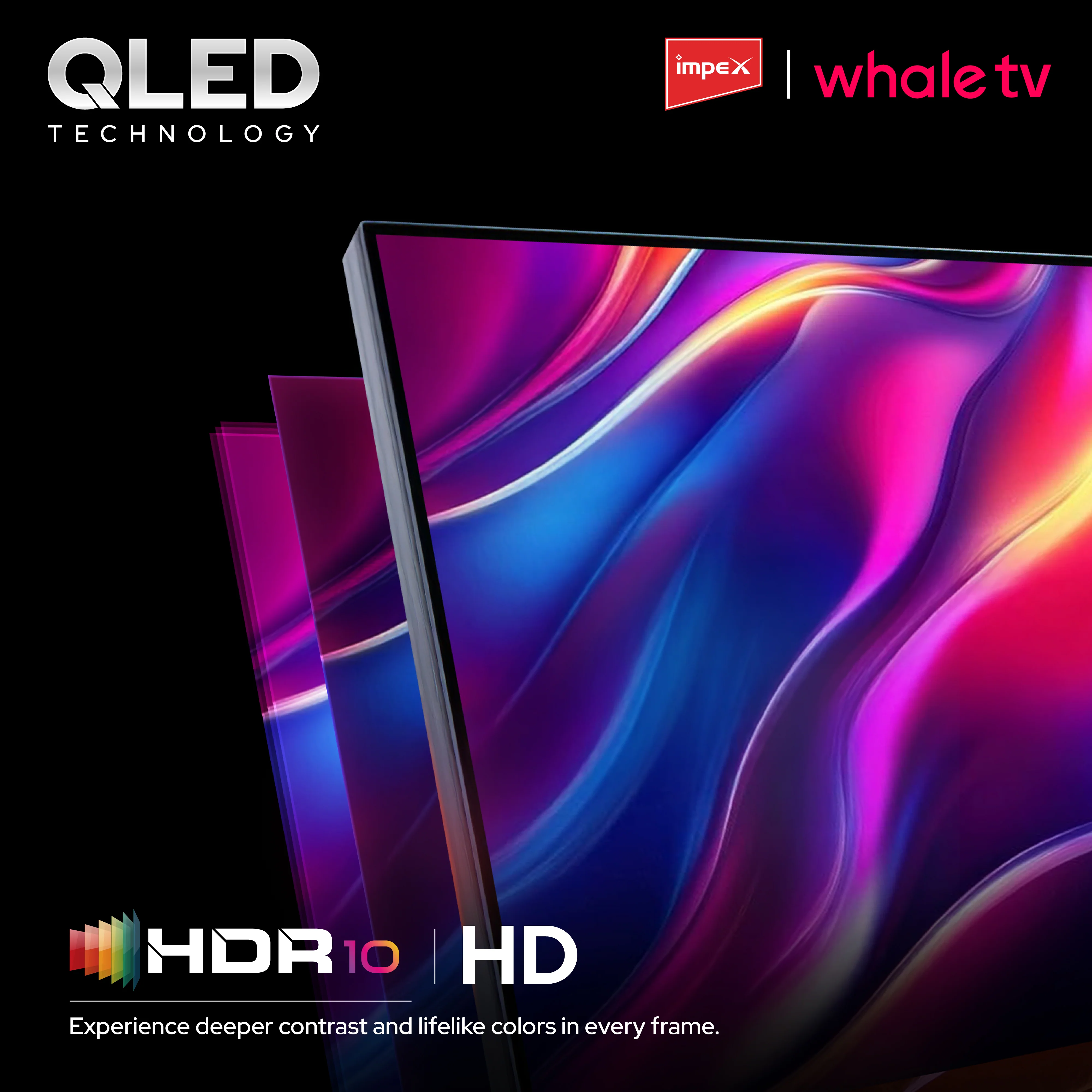 Impex WIOS Whale Series 32-inch HD QLED Smart TV (WIOS 32A2QSK1) with HDR10, Dolby Audio, and 3-Year Warranty (Black) - Image 7