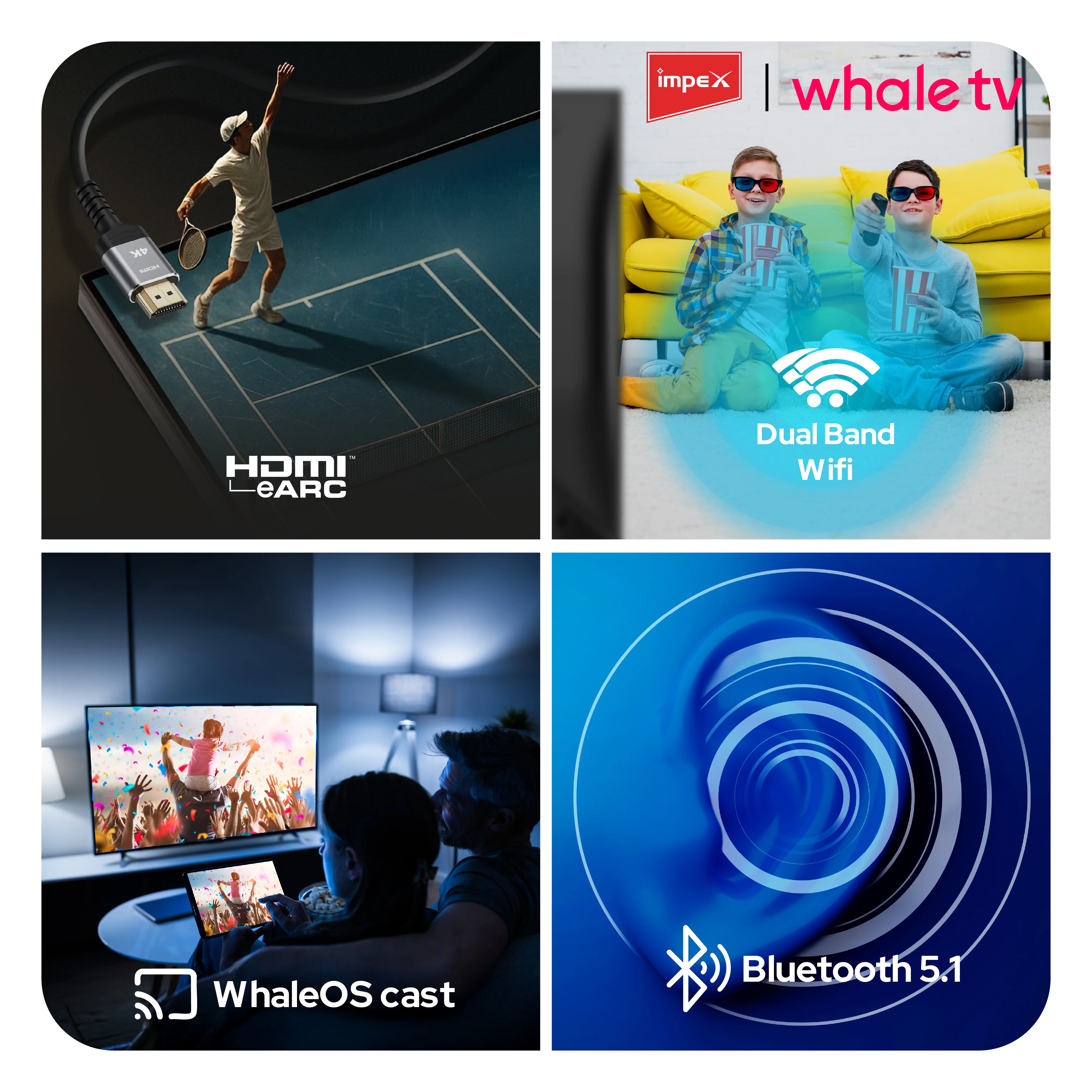 Impex WIOS Whale Series 32-inch HD QLED Smart TV (WIOS 32A2QSK1) with HDR10, Dolby Audio, and 3-Year Warranty (Black) - Image 8