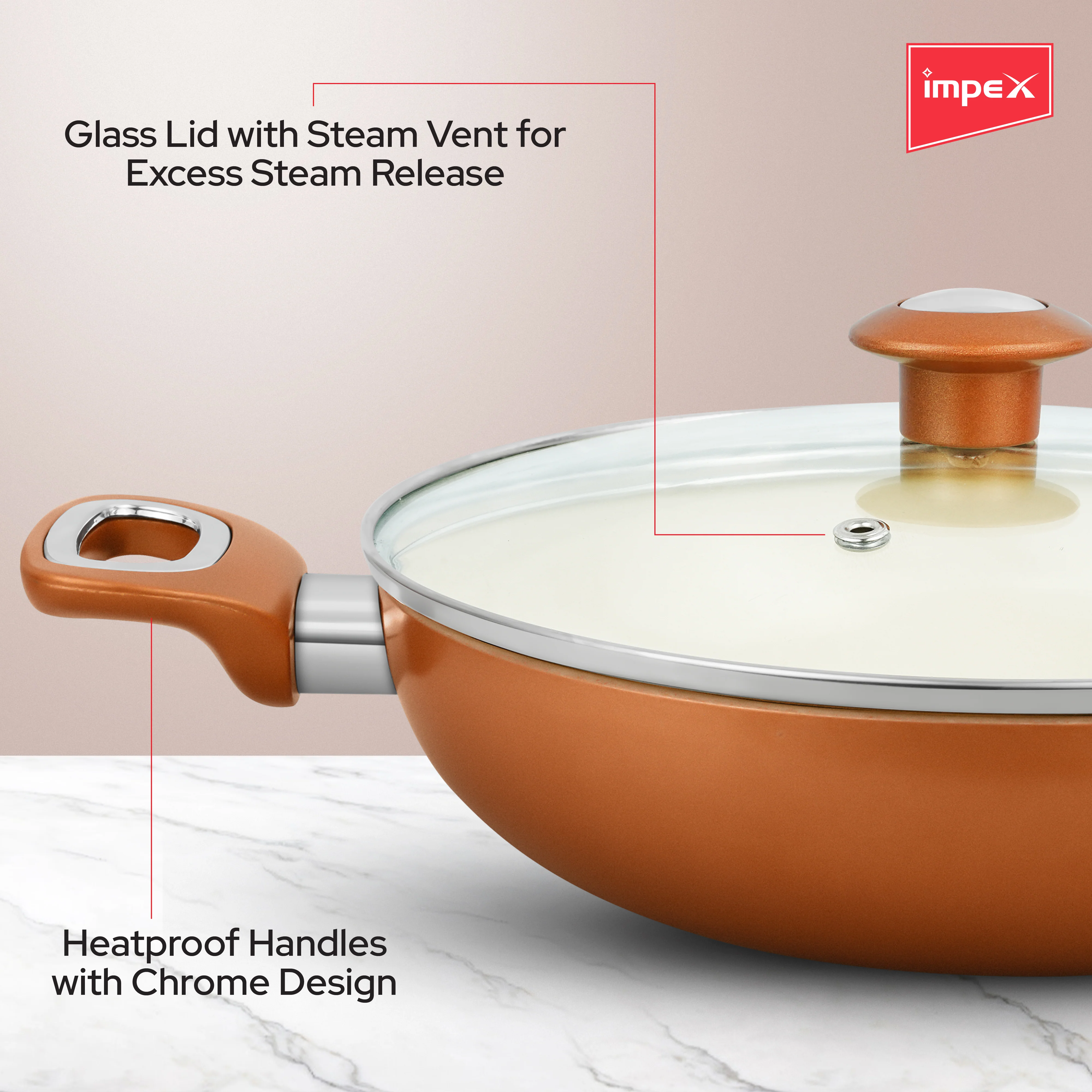 Trucera 4-Piece Ceramic Cookware Set | Tawa, Fry Pan, Kadai | 2 Year Warranty - Image 6