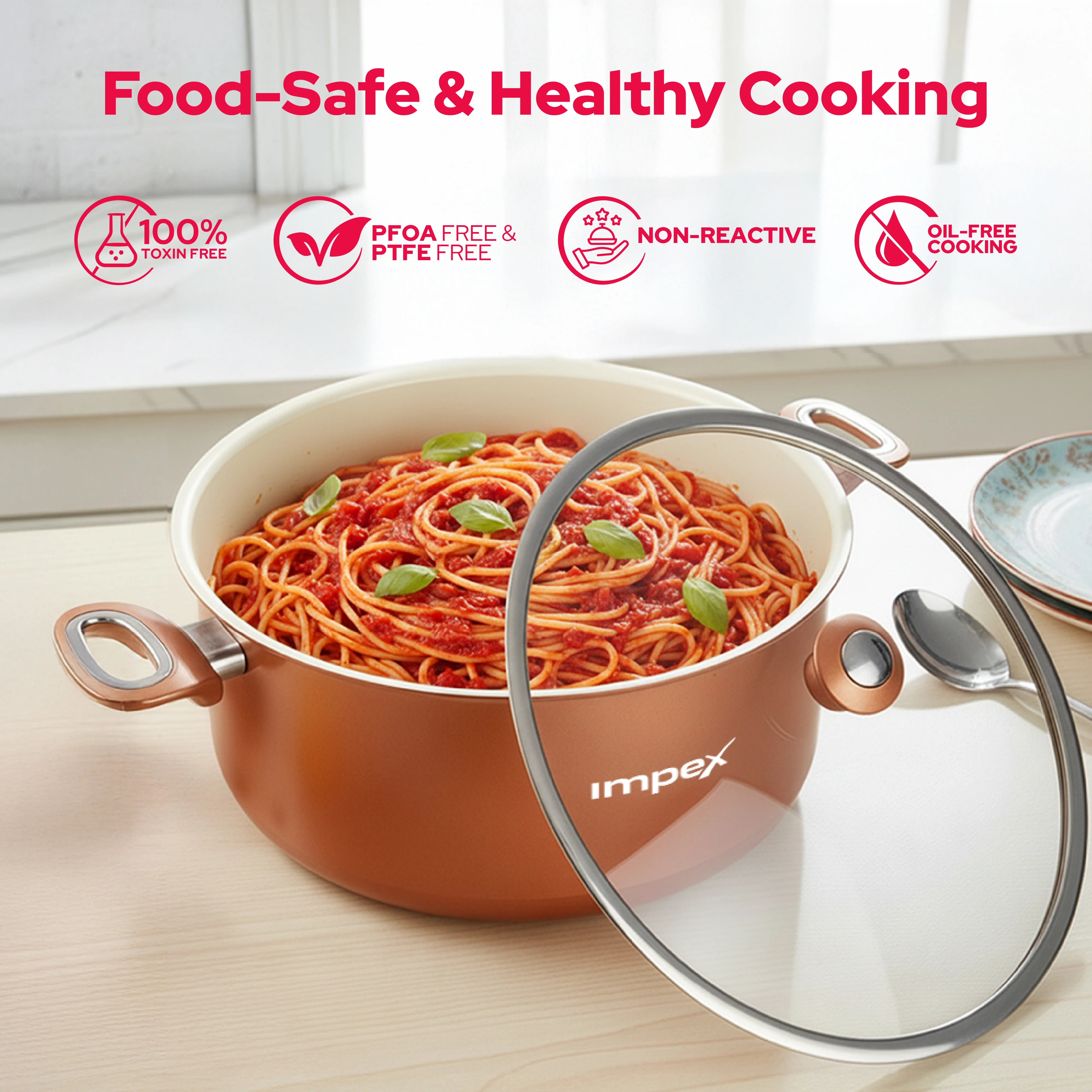 Trucera 8L Ceramic Biriyani Pot | Induction, Non-Stick | 2 Year Warranty - Image 3